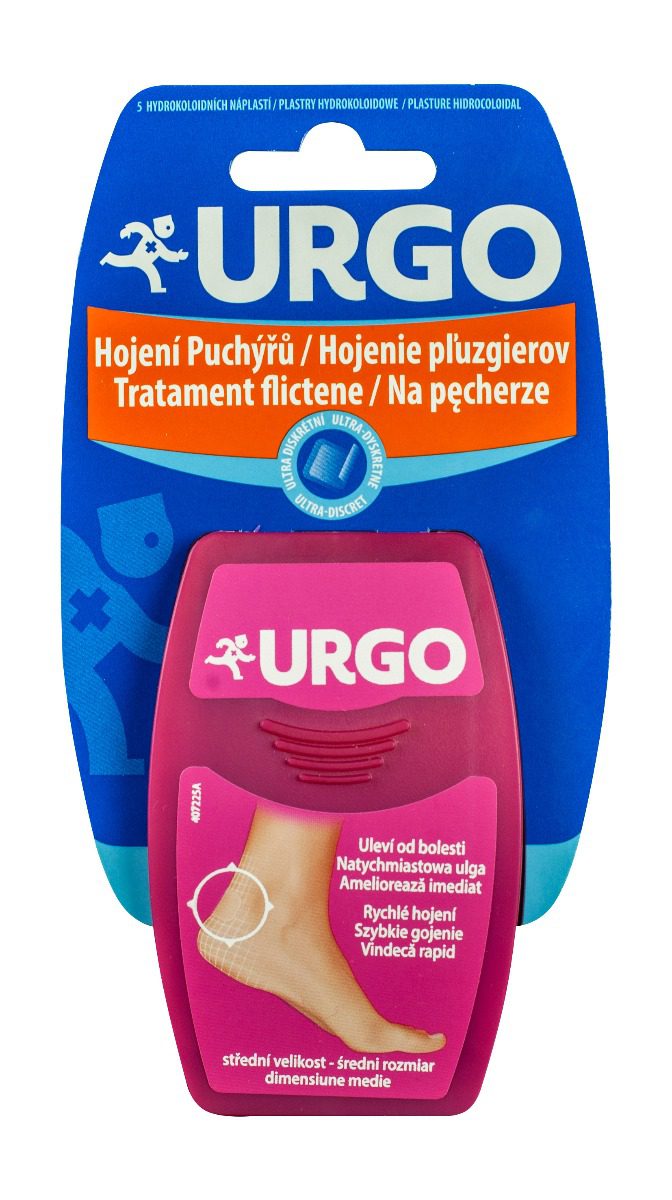 Plasturi medii Urgo tratament flictene gel hidrocoloid 5 buc vindecare rapida