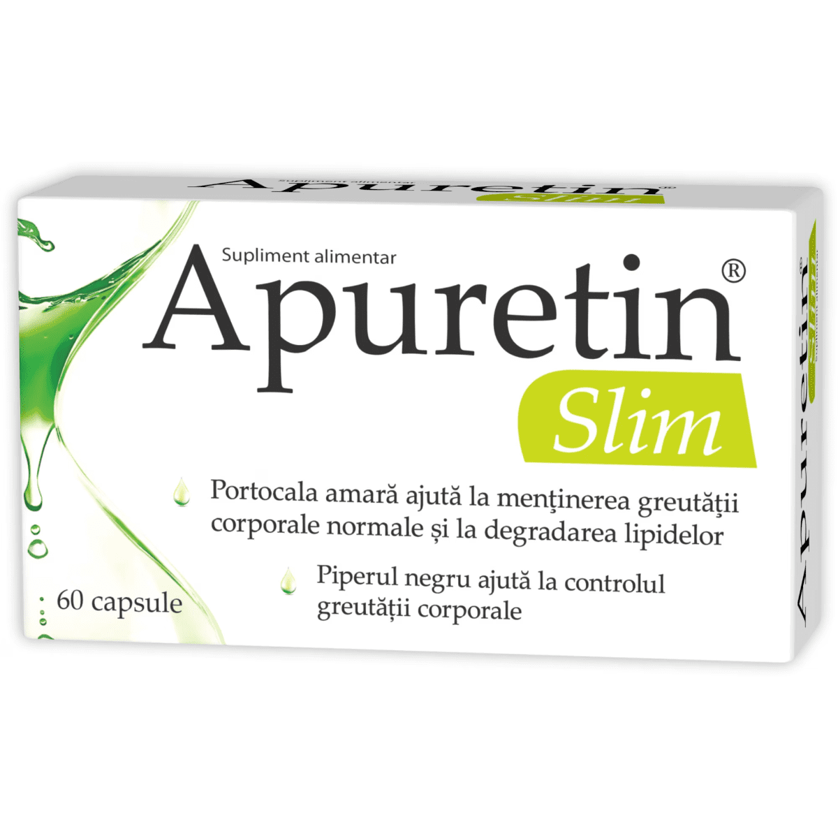 Apuretin Slim 60 Capsule Zdrovit Extracte Naturale Sustine Greutate Corporala