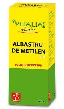 Vitalia Albastru de Metilen 1% Solutie pentru Uz Extern 25g