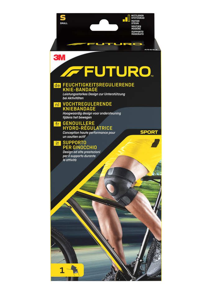 Genunchiera sport neopren Futuro marime S negru antimicrobian