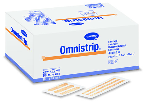 Plasturi sterile hipoalergen Omnistrip 6x76mm 150buc pentru suturi epidermice